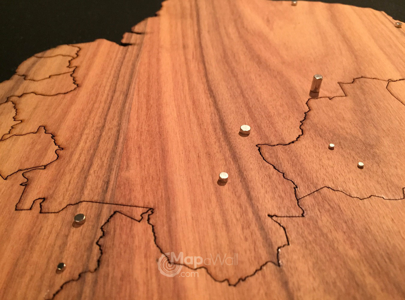 Magneten houten wereldkaart 3.2