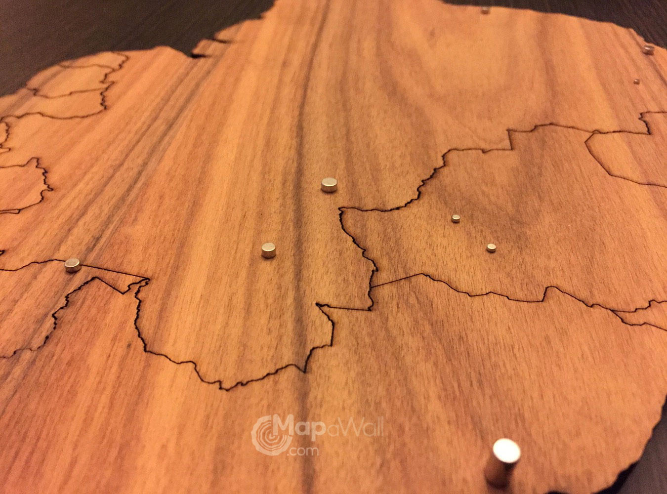 Magneten houten wereldkaart 4.2