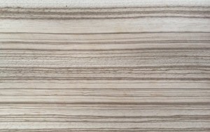 Sample onbehandeld zebrano hout wit licht